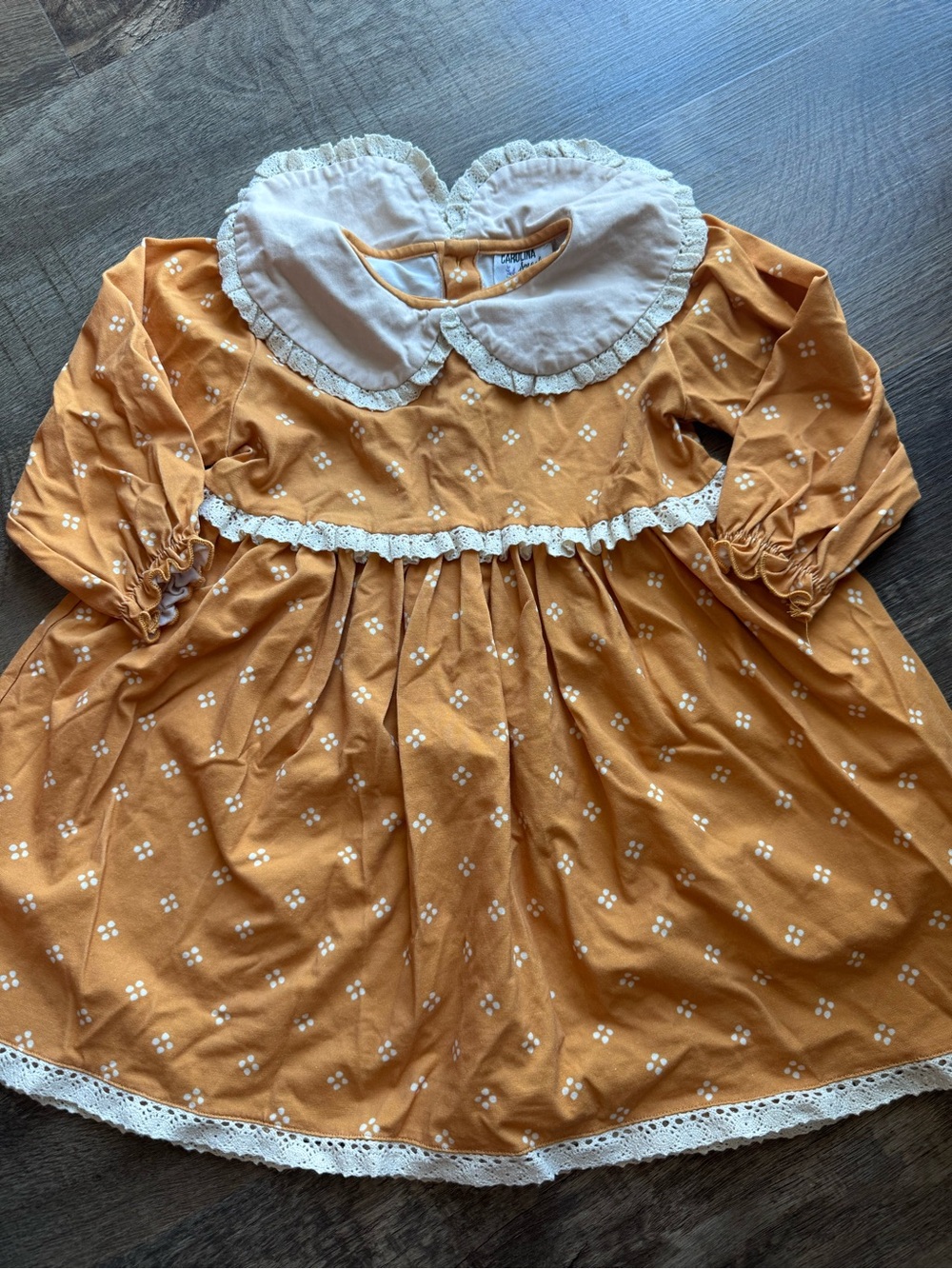 Mustard Yellow Dress with Peter Pan Collar